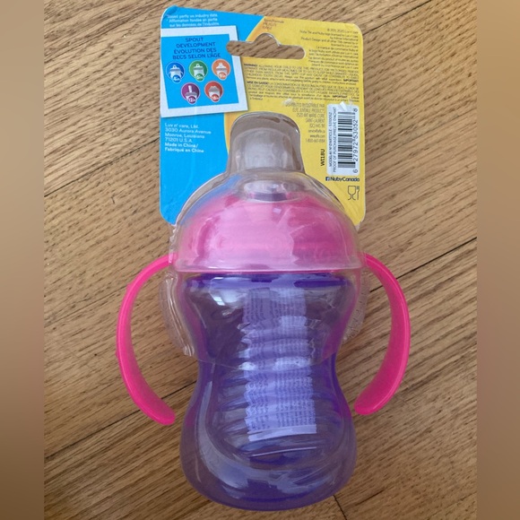 NEW!! Nuby grip n sip: purple and pink - Picture 2 of 4